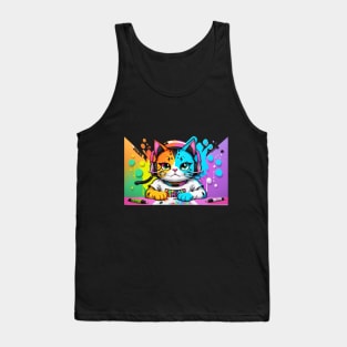 🐱😺 Introducing the most adorable cat decal t-shirt on the market! 😻🌟 Tank Top